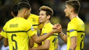 Raphael Guerreiro double downs Monaco as Borussia Dortmund top UEFA Champions League Group A